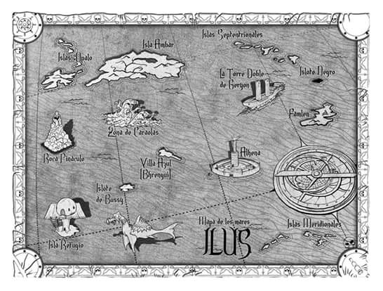 Mapa de los Mares de Ilus