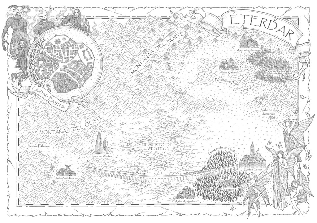 Éterdar, mapa de El Vals de las Hadas Malditas